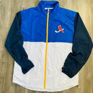 Cardinal Logo Blue and White Windbreaker